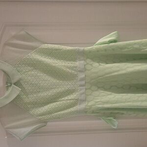 New York & Company Mint Lace Dress